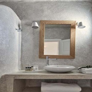 Cliff Side Suites Santorini - Luxury Greece Honeymoon Packages - bathroom