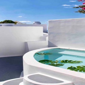 Cliff Side Suites Santorini - Luxury Greece Honeymoon Packages - suite pool