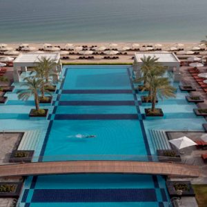 Dubai Honeymoon Packages Jumeirah Zabeel Saray Pool Overview