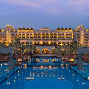 Dubai Honeymoon Packages Jumeirah Zabeel Saray Exterior At Night