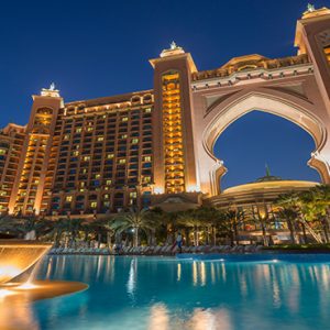 Exterior By Night Atlantis The Palm Dubai Dubai Honeymoons