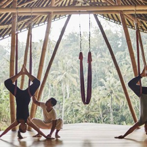 Four Seasons Bali at Sayan - Luxury Bali Honeymoon Packages - Anti gravity yoga