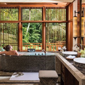 Four Seasons Bali at Sayan - Luxury Bali Honeymoon Packages - One bedroom villa bathroom
