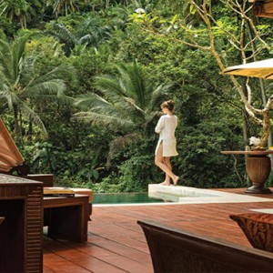 Four Seasons Bali at Sayan - Luxury Bali Honeymoon Packages - Riverfront One bedroom villa pool views