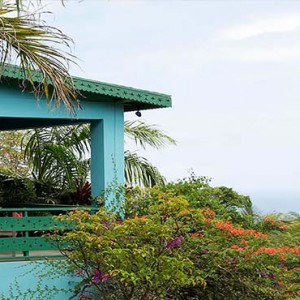 Golden Rock Inn - Luxury Nevis Honeymoon Packages - Mt. pleasant balcony view