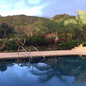 Golden Rock Inn - Luxury Nevis Honeymoon Packages - Pool with hilltop view