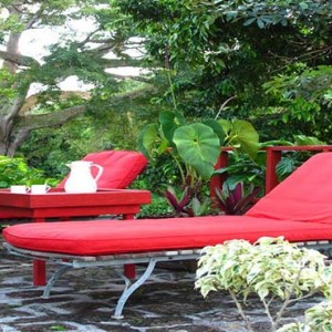 Golden Rock Inn - Luxury Nevis Honeymoon Packages - sun loungers