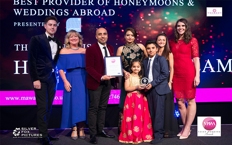 Honeymooon Dreams - Mawa Awards 2017 - best provider of honeymoons and weddings abroad