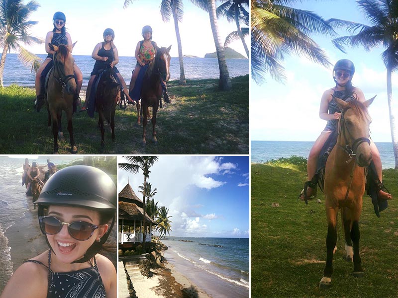 Natasha shares her experiences - St Lucia honeymoons - Coconut bay beach resort - horse riding