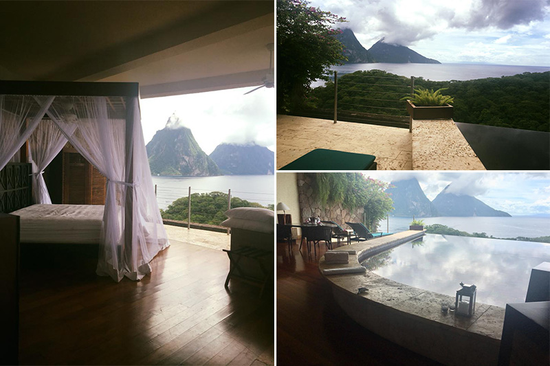 Natasha shares her experiences - St Lucia honeymoons - Jade Mountain - room