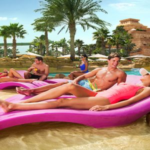 Sunloungers By Lazy River Atlantis The Palm Dubai Dubai Honeymoons