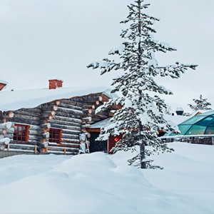 Kakslauttanen Arctic Resort - Luxury Finland Honeymoon Packages - aurora restaurant exterior