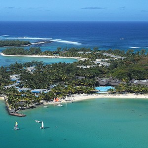 Mauritius Honeymoon Packages Shandrani Beachcomber Resort & Spa Aerial View