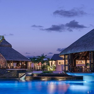 Mauritius Honeymoon Packages Shangri La's Le Touessrok Resort And Spa Main Pool At Evening