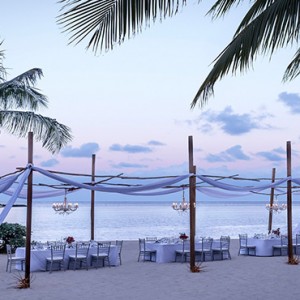 Mauritius Honeymoon Packages Shangri La's Le Touessrok Resort And Spa Dinner Setup