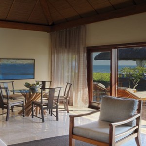 Mauritius Honeymoon Packages Shanti Maurice Resort & Spa Beachfront Suite Pool Villa Living Area