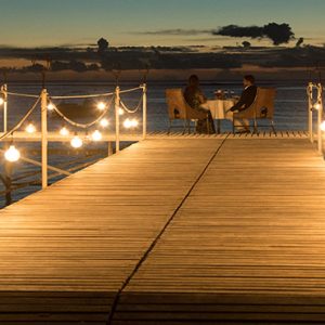 Mauritius Honeymoon Packages Maradiva Villas Resort & Spa Dinner On Jetty