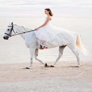 Mauritius Honeymoon Packages Maradiva Villas Resort & Spa Bride On Horse