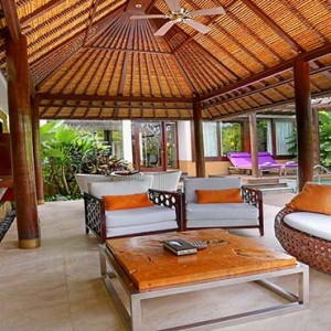 Amarterra Villas Bali Nusa Dua - Luxury Bali Honeymoon Packages - One bedroom villa exterior lounge area