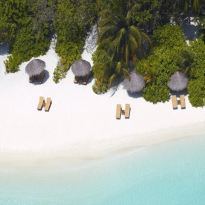 Baros Maldives - Luxury Maldives Honeymoon Packages - Beach aerial view