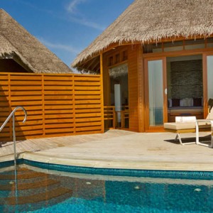 Baros Maldives - Luxury Maldives Honeymoon Packages - Water Pool Villas deck