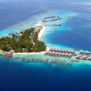 Coco Bodu Hithi - Luxury Maldives Honeymoon Packages - Aerial view1