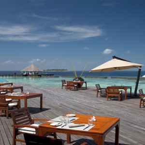 Coco Bodu Hithi - Luxury Maldives Honeymoon Packages - Air restaurant exterior