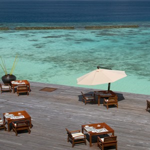 Coco Bodu Hithi - Luxury Maldives Honeymoon Packages - Aqua restaurant exterior2