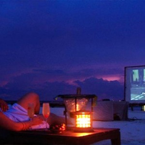 Coco Bodu Hithi - Luxury Maldives Honeymoon Packages - Cinema on beach