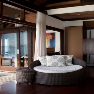 Coco Bodu Hithi - Luxury Maldives Honeymoon Packages - Escape Water Villa living area