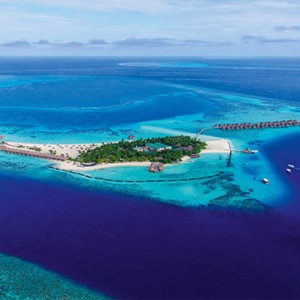 Constance Moofushi - Luxury Maldives Honeymoon Packages - Aerial View