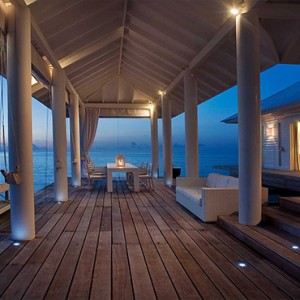 Diamonds Athuruga - Luxury Maldives Honeymoon Packages - Two Bedroom Water Villa deck