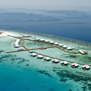 Diamonds Athuruga - Luxury Maldives Honeymoon Packages - aerial view1