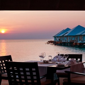 Diamonds Athuruga - Luxury Maldives Honeymoon Packages - dining on deck