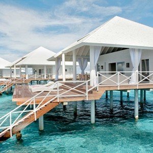 Diamonds Athuruga - Luxury Maldives Honeymoon Packages - view of overwater villas