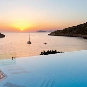 Greece Honeymoon Packages Daios Cove Greece Sunset