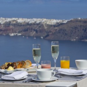 Greece Honeymoon Packages Grace Santorini Dining 3