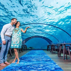 Hurawalhi Island - Luxury Maldives Honeymoon Packages - 5.8 Underwater Restaurant