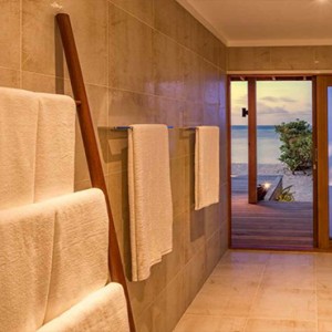 Hurawalhi Island - Luxury Maldives Honeymoon Packages - Beach Villa bathroom