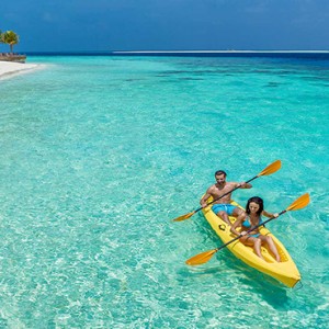 Hurawalhi Island - Luxury Maldives Honeymoon Packages - canoeing