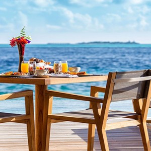 Hurawalhi Island - Luxury Maldives Honeymoon Packages - in-villa breakfast