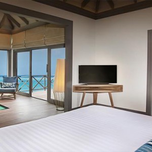 JA Manafaru - Luxury Maldives Honeymoon Packages - Sunrise water villas with infinity pools bedroom