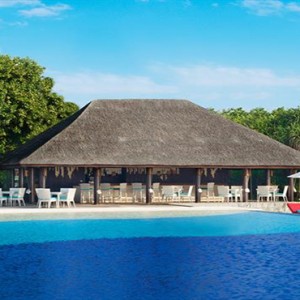 JA Manafaru - Luxury Maldives honeymoon packages - Infinity Bar and Pool exterior