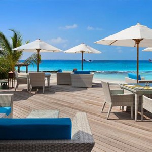 JA Manafaru - Luxury Maldives honeymoon packages - Infinity Bar and Pool outdoor deck