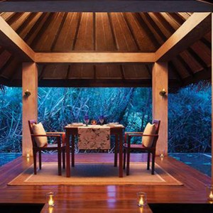 Jetwing Vil Uyana - Luxury Sri Lanka Honeymoon Packages - private dining inside