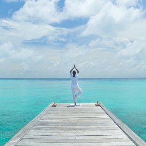Kuramathi Maldives - Luxury Maldives Honeymoon Packages - Yoga on the jetty