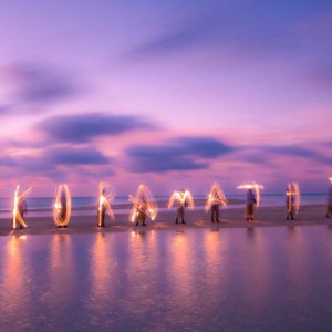 Kuramathi Maldives - Luxury Maldives Honeymoon Packages - light show