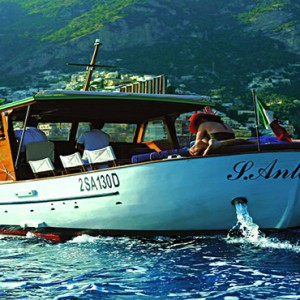 Le Sirenuse - Luxury Italy Honeymoon Packages - boat