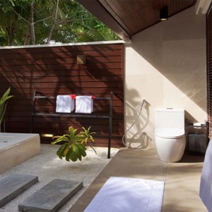 Lily Beach Resort and Spa at Huvahendhoo - Luxury Maldives Honeymoon Packages - Lagoon Villa jacuzzi tub