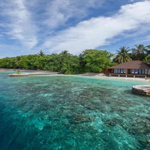 Lily Beach Resort and Spa at Huvahendhoo - Luxury Maldives Honeymoon Packages - Lagoon Villa reef